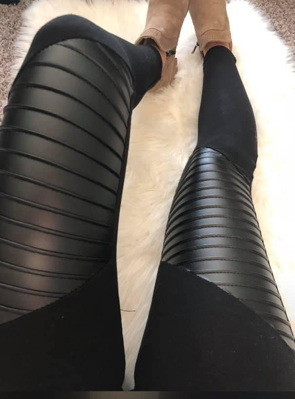 Faux Leather Moto Leggings