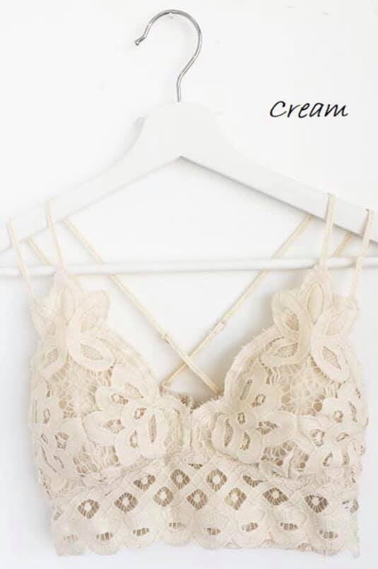Double Strap Crochet Bralette - Multiple Colors