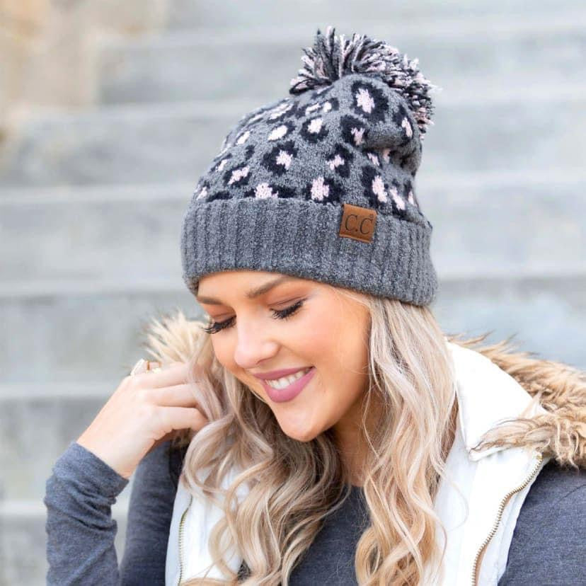 CC Leopard Beanies