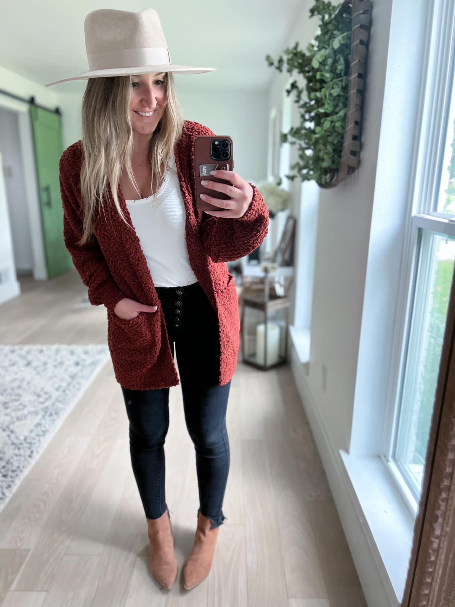 Carly Popcorn Cardigan