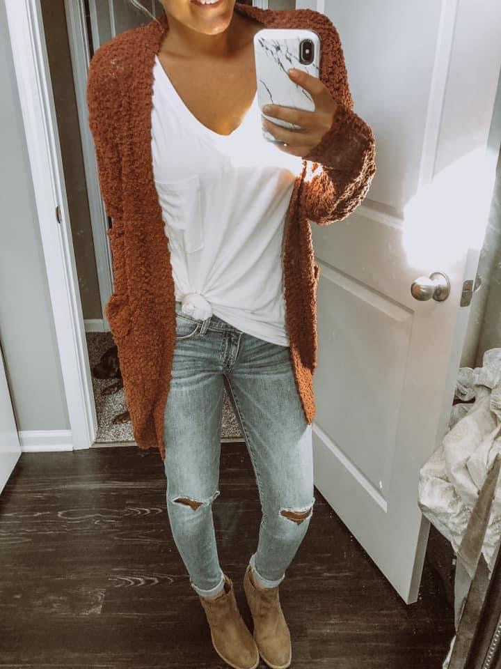 Carly Popcorn Cardigan