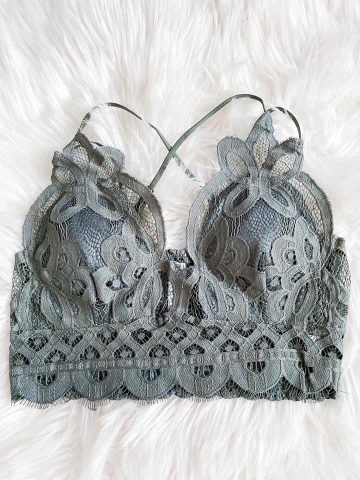 Double Strap Crochet Bralette - Multiple Colors