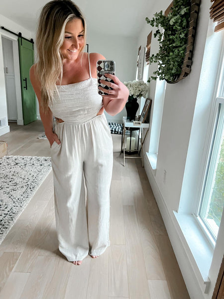 Kenzie Jumpsuit – Evan and Ivory Boutique