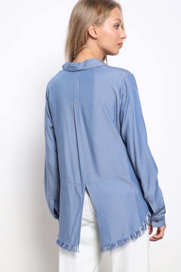 Kaya Chambray Top