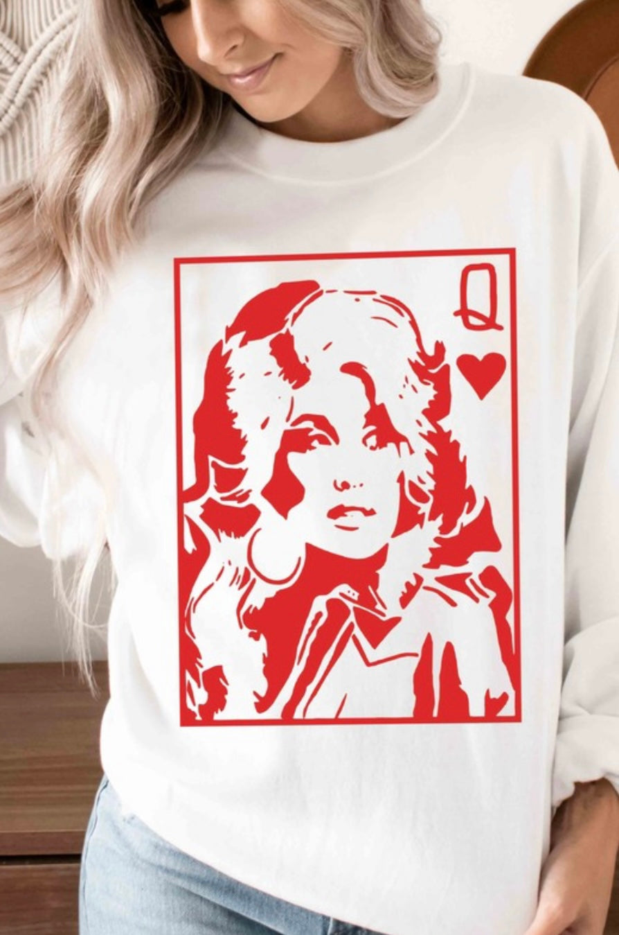 Dolly Queen of Hearts Sweatshirt