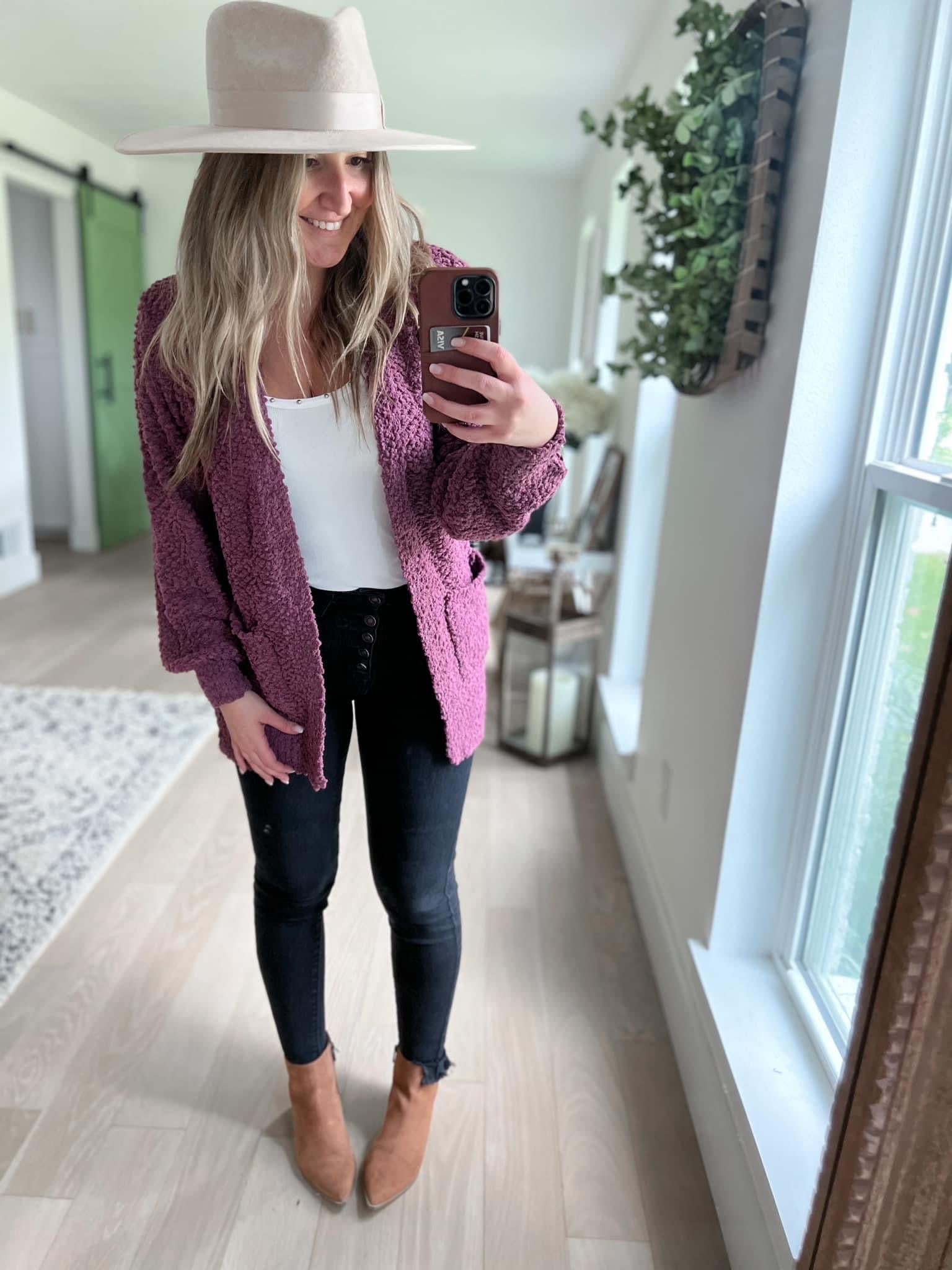 Carly Popcorn Cardigan