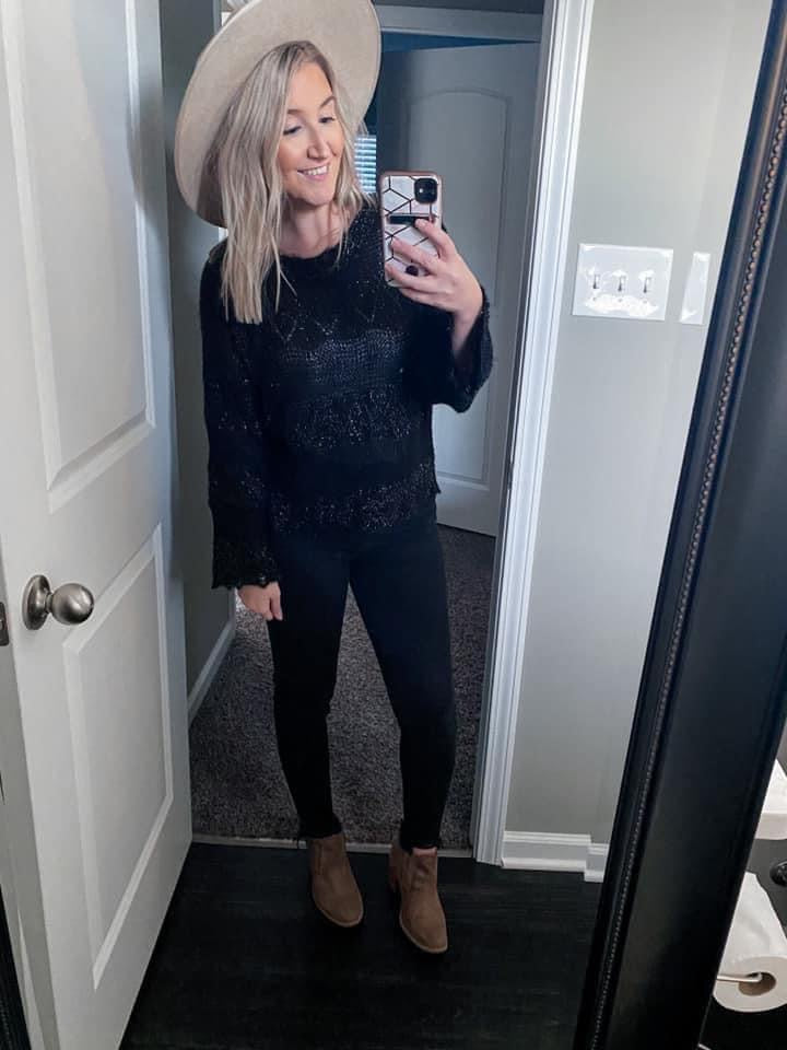 Hayley Metallic Sweater