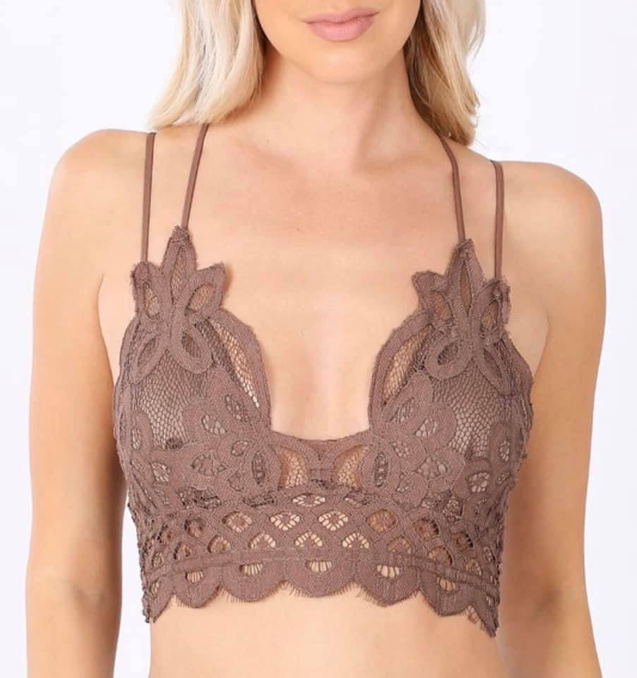 Double Strap Crochet Bralette - Multiple Colors