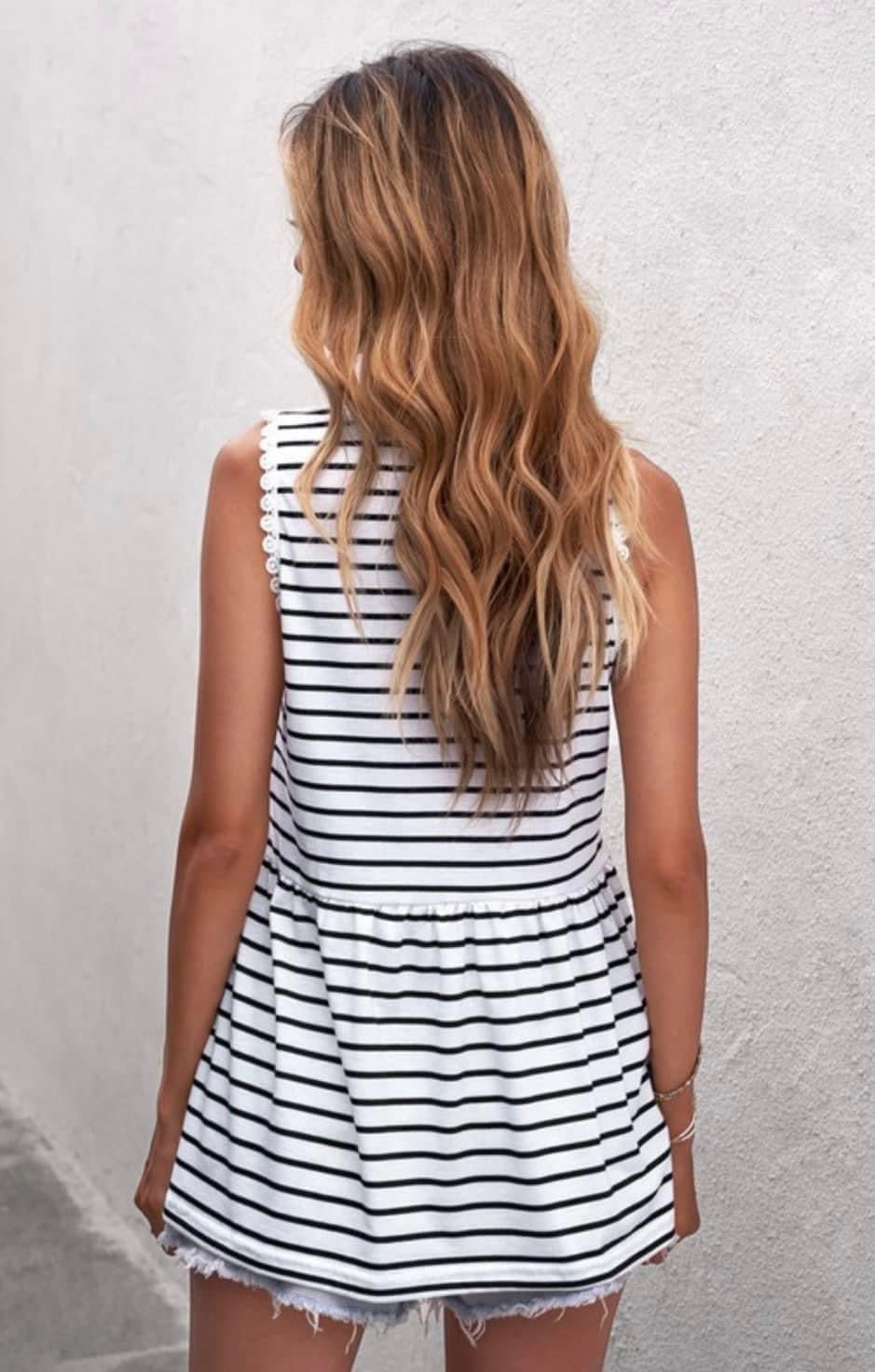 Racerback Peplum Tank