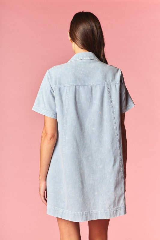 Denim Bow Dress