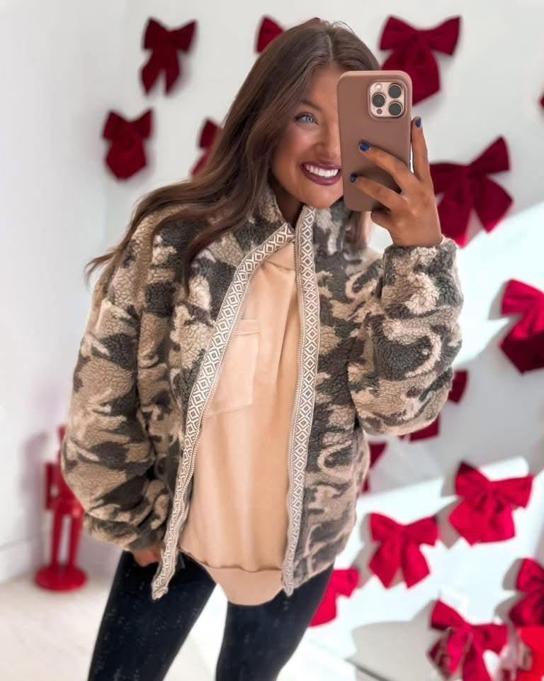 Camo Fleece Jacket