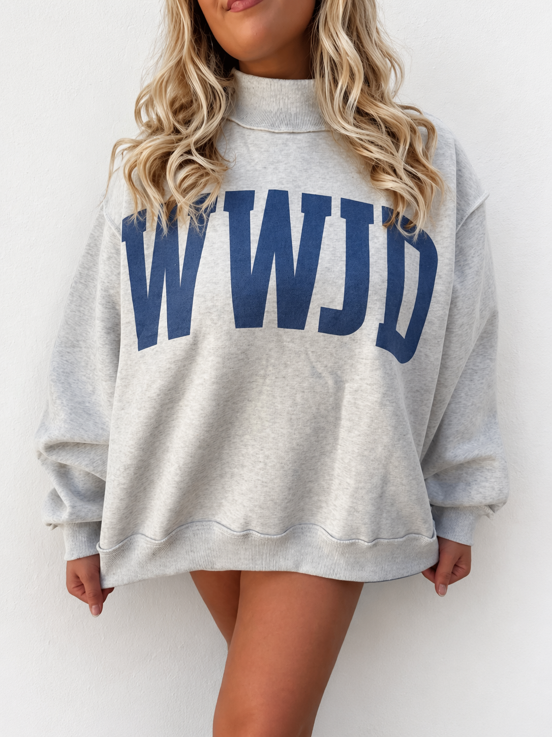 WWJD / Amen Reversible Mock Neck