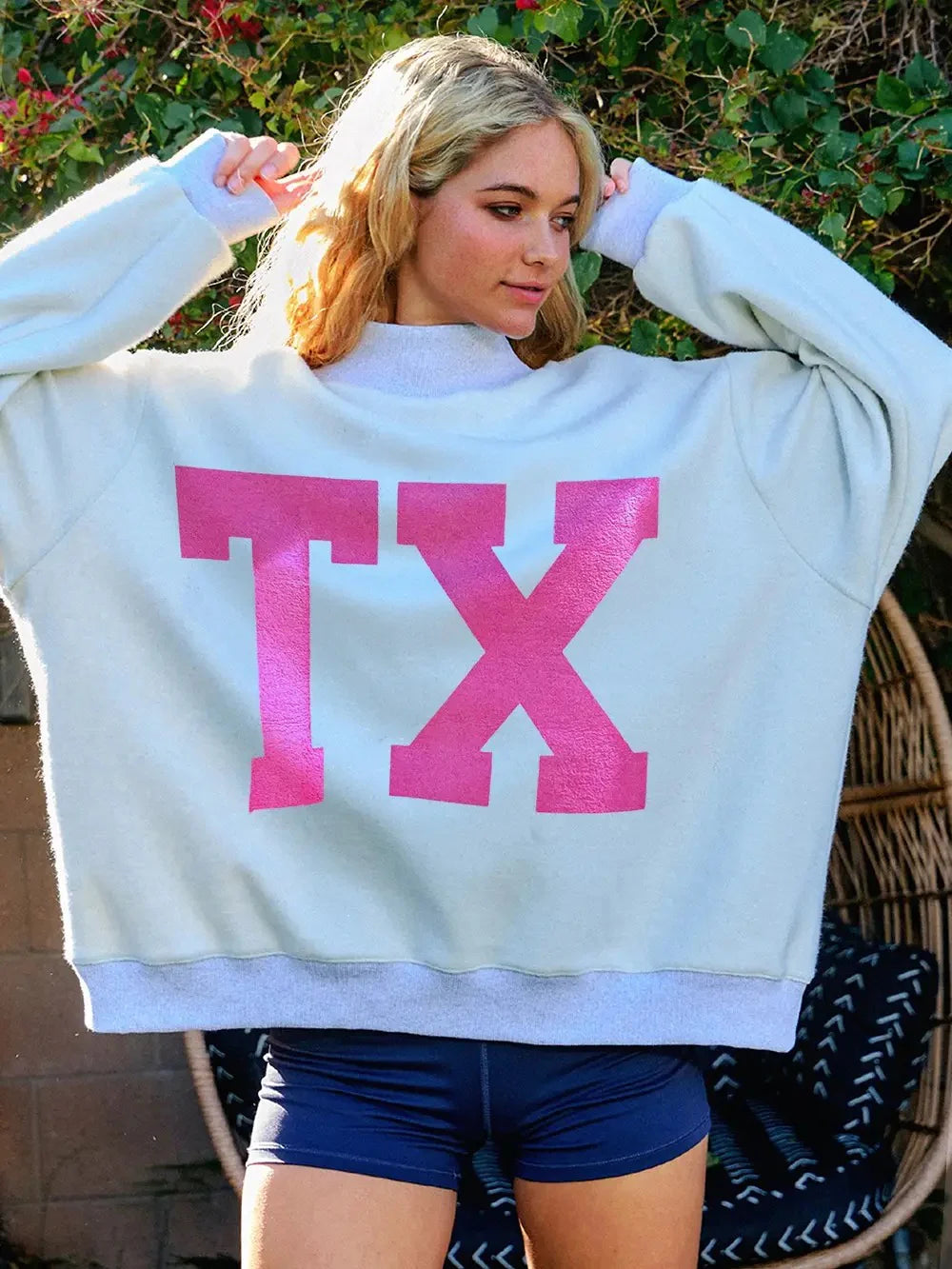 Texas Mock Neck - Reversible