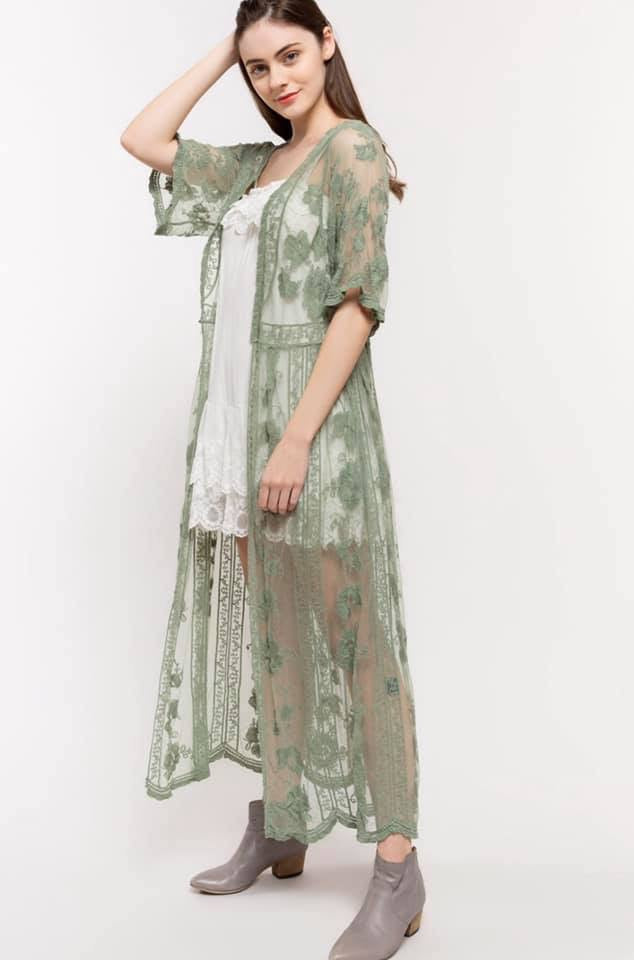 Chesney Lace Duster - Multiple Colors