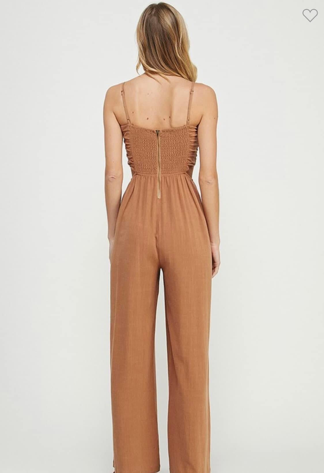Kendra Seamless Jumpsuit - Brown – Amelia Activewear