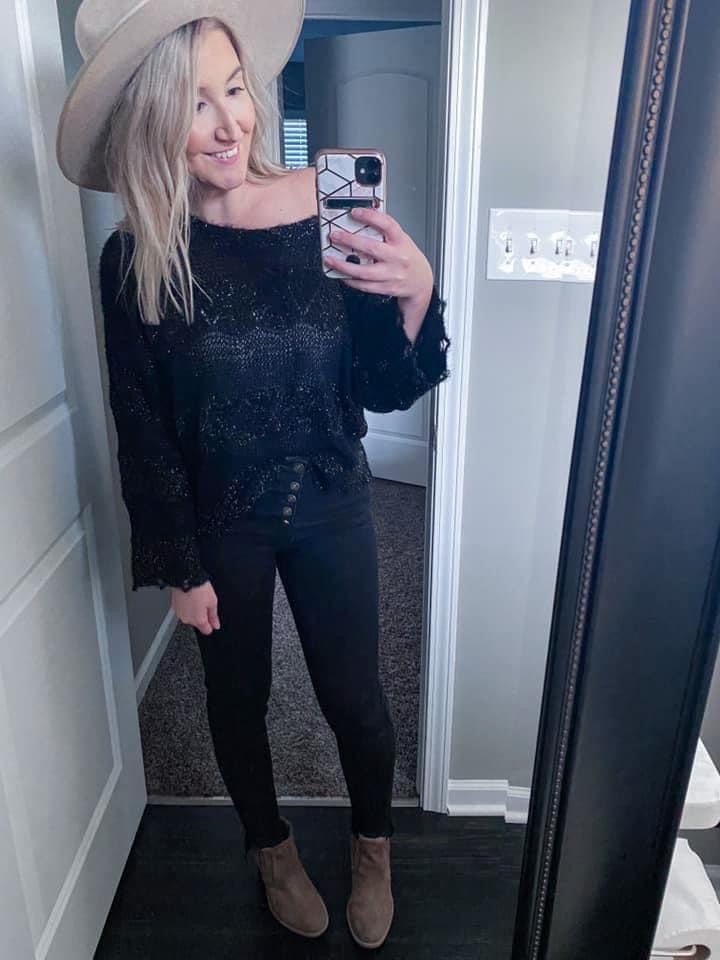 Hayley Metallic Sweater
