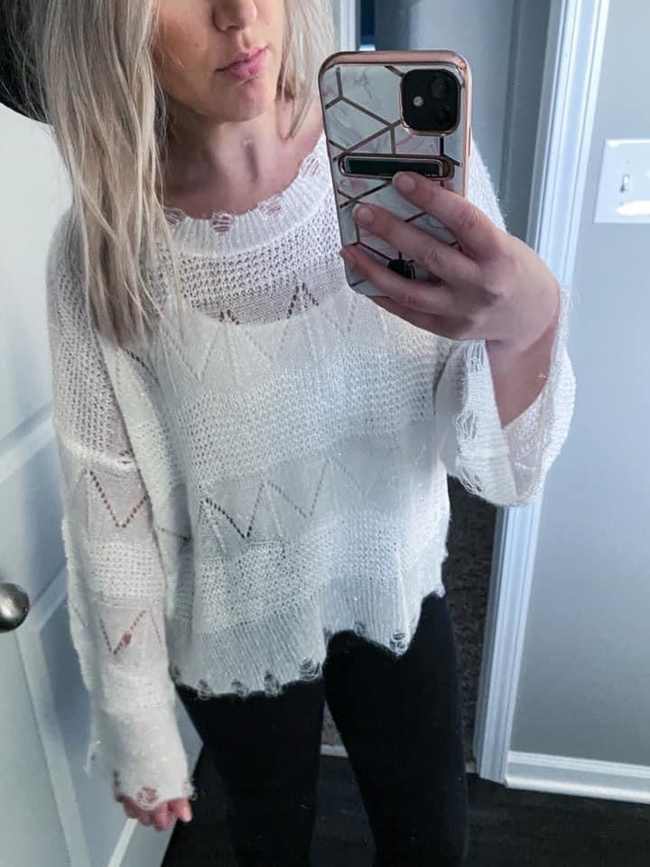 Hayley Metallic Sweater